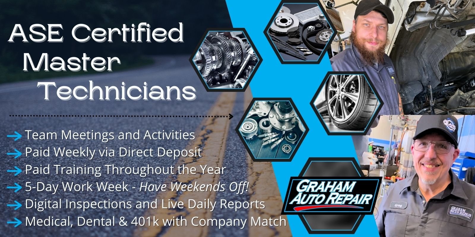 ASE Certified Master Technician Job at Graham Auto Repair